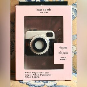 kate spade Black and White Camera Key Holder